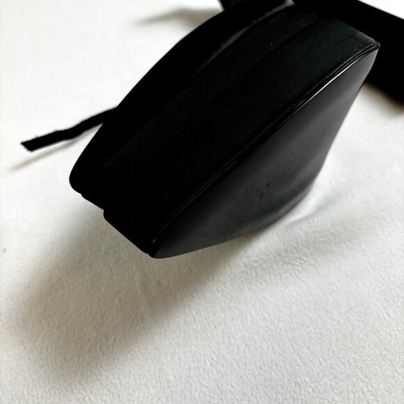 Women's Platform‎ Block Heels Shoes Sz US 10 EU 43 Satin Rhinestone Ankle Straps - Picture 7 of 12